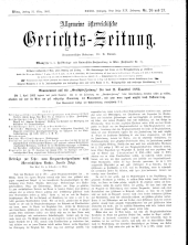 Allgemeine Österreichische Gerichtszeitung