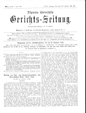 Allgemeine Österreichische Gerichtszeitung