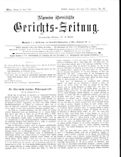 Allgemeine Österreichische Gerichtszeitung