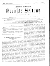 Allgemeine Österreichische Gerichtszeitung