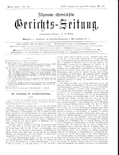 Allgemeine Österreichische Gerichtszeitung