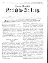 Allgemeine Österreichische Gerichtszeitung