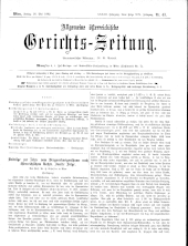 Allgemeine Österreichische Gerichtszeitung