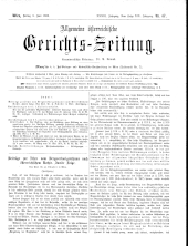 Allgemeine Österreichische Gerichtszeitung