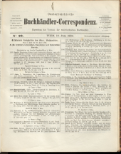 Oesterreichische Buchhändler-Correspondenz