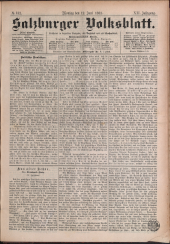 Salzburger Volksblatt: unabh. Tageszeitung f. Stadt u. Land Salzburg