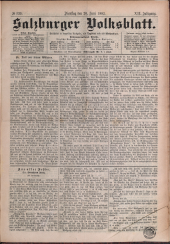 Salzburger Volksblatt: unabh. Tageszeitung f. Stadt u. Land Salzburg