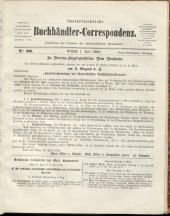 Oesterreichische Buchhändler-Correspondenz