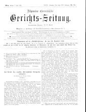 Allgemeine Österreichische Gerichtszeitung