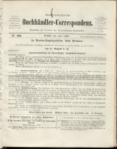 Oesterreichische Buchhändler-Correspondenz