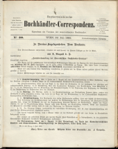 Oesterreichische Buchhändler-Correspondenz