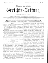 Allgemeine Österreichische Gerichtszeitung