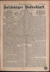 Salzburger Volksblatt: unabh. Tageszeitung f. Stadt u. Land Salzburg
