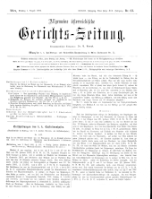 Allgemeine Österreichische Gerichtszeitung