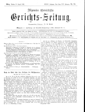 Allgemeine Österreichische Gerichtszeitung