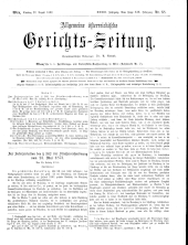 Allgemeine Österreichische Gerichtszeitung