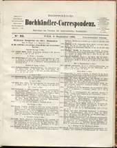 Oesterreichische Buchhändler-Correspondenz