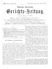 Allgemeine Österreichische Gerichtszeitung