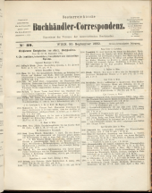 Oesterreichische Buchhändler-Correspondenz