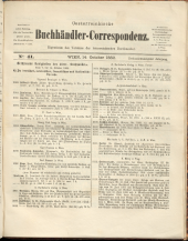 Oesterreichische Buchhändler-Correspondenz