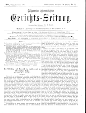 Allgemeine Österreichische Gerichtszeitung