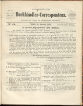 Oesterreichische Buchhändler-Correspondenz