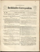 Oesterreichische Buchhändler-Correspondenz