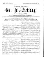 Allgemeine Österreichische Gerichtszeitung