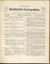 Oesterreichische Buchhändler-Correspondenz