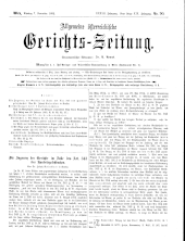 Allgemeine Österreichische Gerichtszeitung