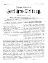 Allgemeine Österreichische Gerichtszeitung