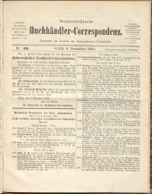 Oesterreichische Buchhändler-Correspondenz