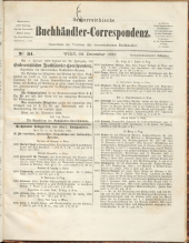 Oesterreichische Buchhändler-Correspondenz