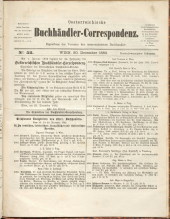 Oesterreichische Buchhändler-Correspondenz