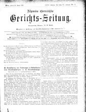 Allgemeine Österreichische Gerichtszeitung