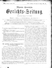 Allgemeine Österreichische Gerichtszeitung