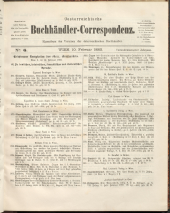 Oesterreichische Buchhändler-Correspondenz