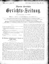 Allgemeine Österreichische Gerichtszeitung