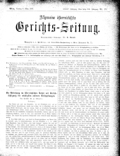 Allgemeine Österreichische Gerichtszeitung