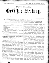 Allgemeine Österreichische Gerichtszeitung