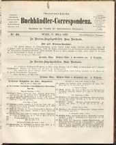 Oesterreichische Buchhändler-Correspondenz