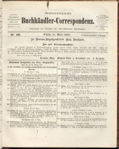 Oesterreichische Buchhändler-Correspondenz