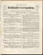 Oesterreichische Buchhändler-Correspondenz