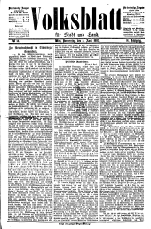 Volksblatt für Stadt und Land