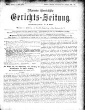 Allgemeine Österreichische Gerichtszeitung