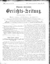 Allgemeine Österreichische Gerichtszeitung