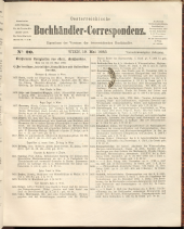 Oesterreichische Buchhändler-Correspondenz