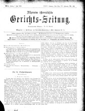 Allgemeine Österreichische Gerichtszeitung