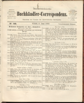 Oesterreichische Buchhändler-Correspondenz