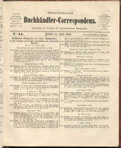 Oesterreichische Buchhändler-Correspondenz